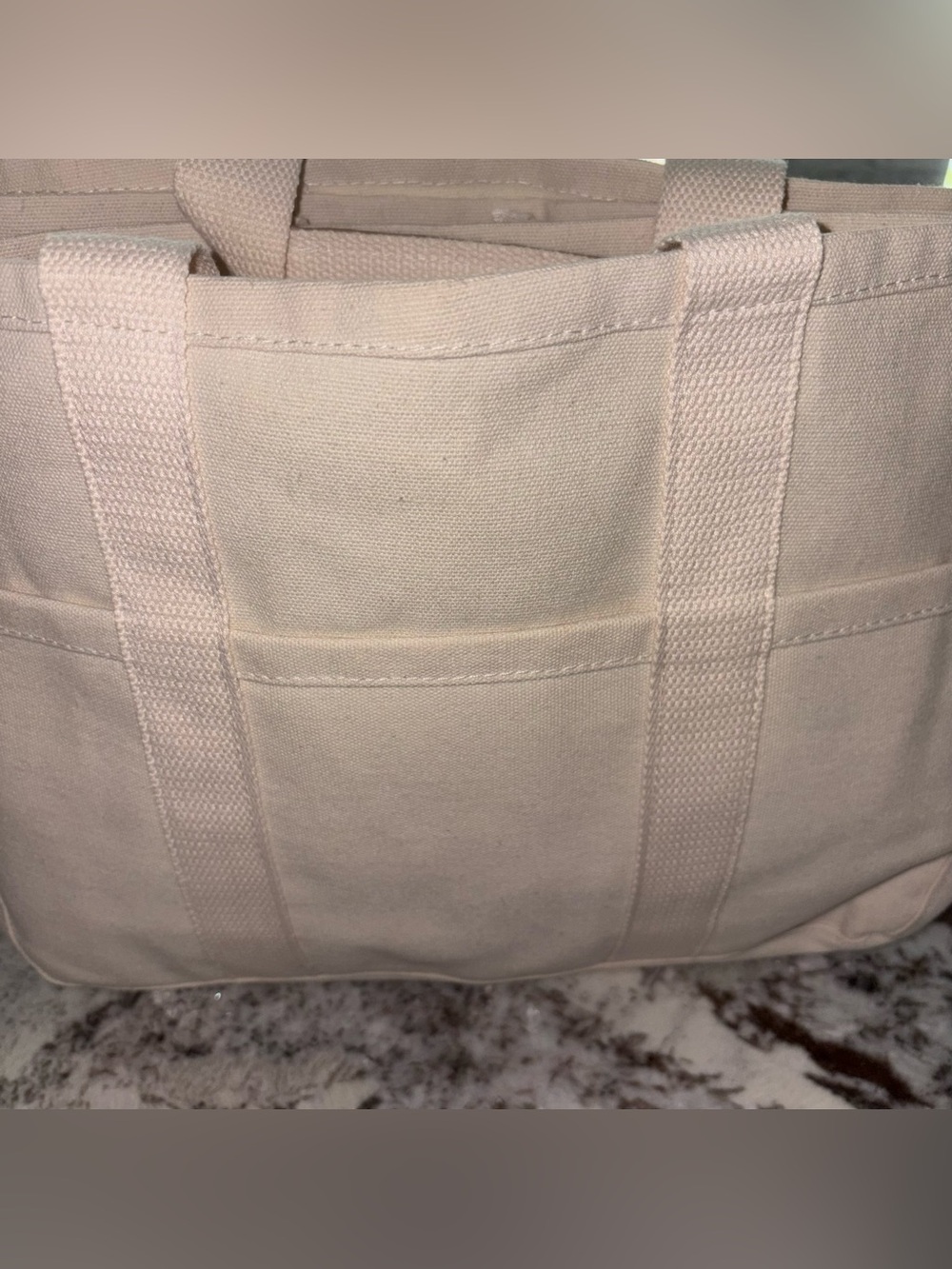 CANVAS CROSSBODY TOTE OR Large Capacity Multi Pocket Handbag INSERT FOR TOTE NEW - Picture 3 of 13